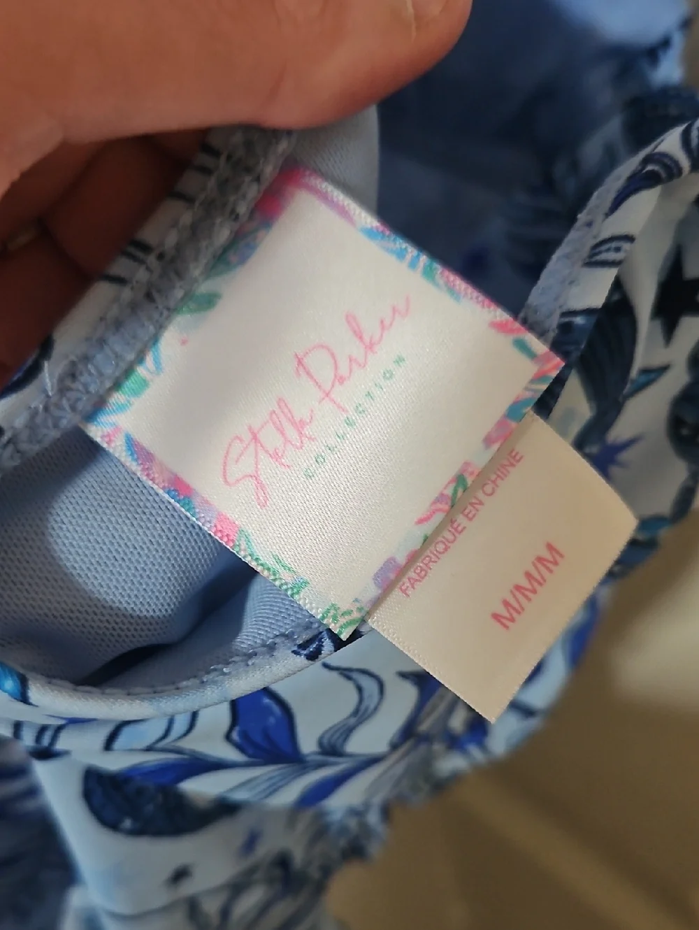 STELLA PARKER BLUE SHORE ONE PIECE SWIMSUIT: TUMMY TONER: NEW WITH TAGS: SIZE M